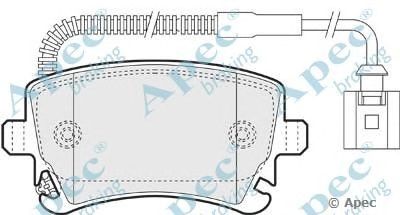 APEC BRAKING pad1367 -  Комплект тормозных колодок, дисковый тормоз